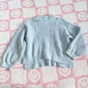 Old Navy Kids Light Blue Baggy Crop Sweater Large 10/12